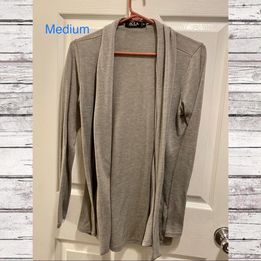 Gray Tunic Cardigan